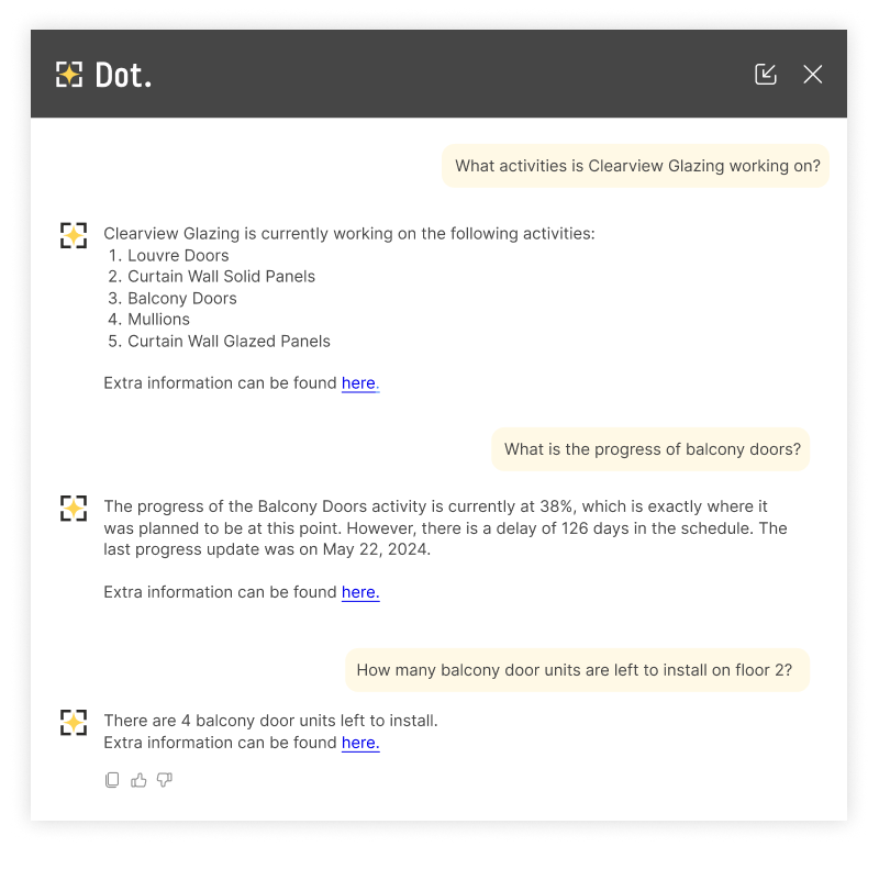 Dot. Trade specific questions.