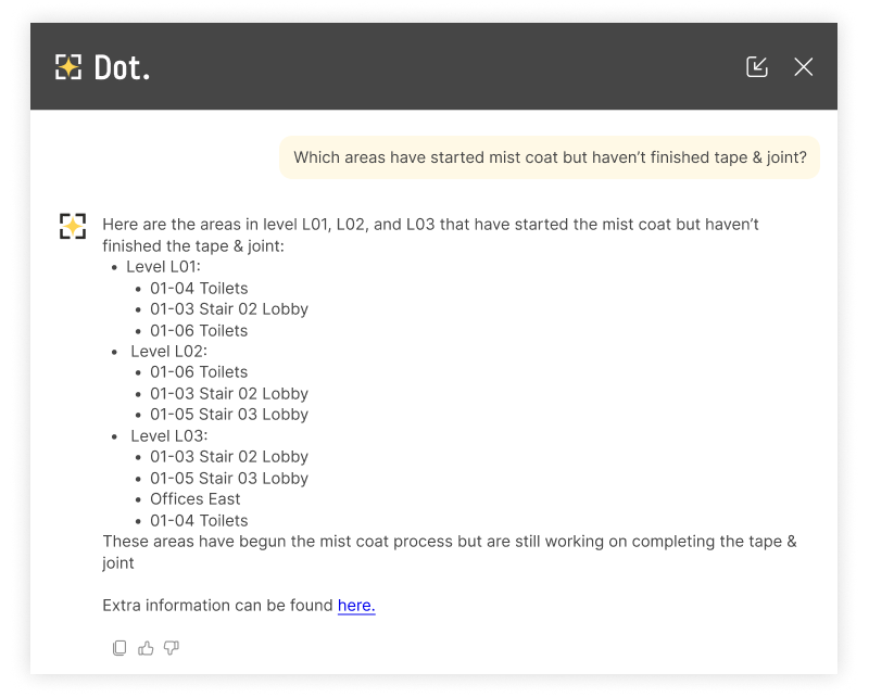 Dot. Complex questions with multiple criteria