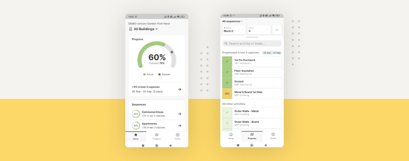 Harnessing tablet and mobile for construction progress tracking