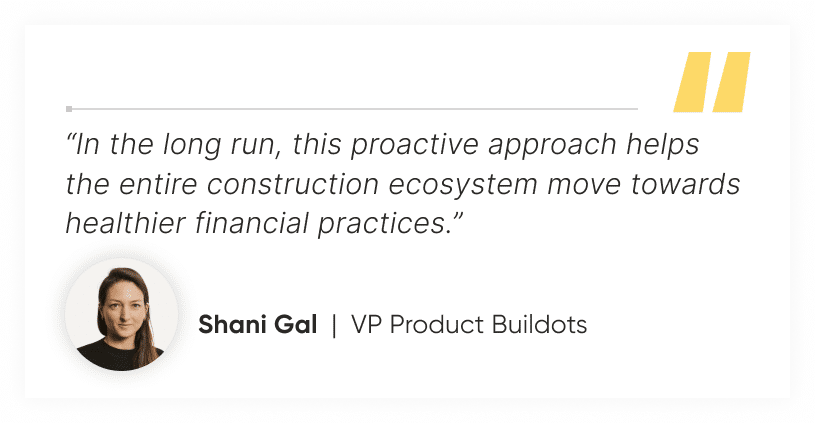 Shani Gal, VP Product, Buildots quote