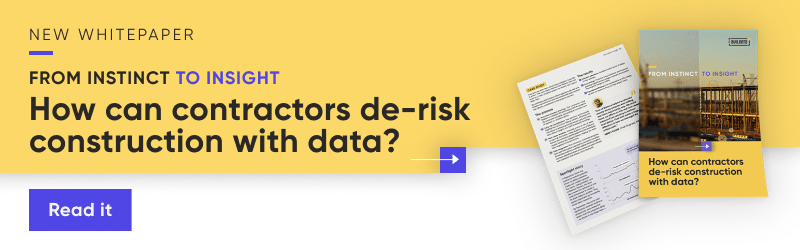 Link to whitepaper on how contractors can de-risk their construction projects with data.
