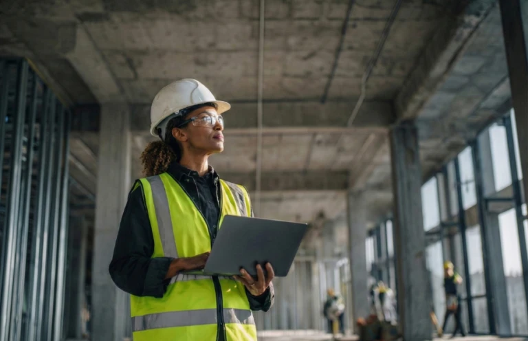 Construction worker on site
