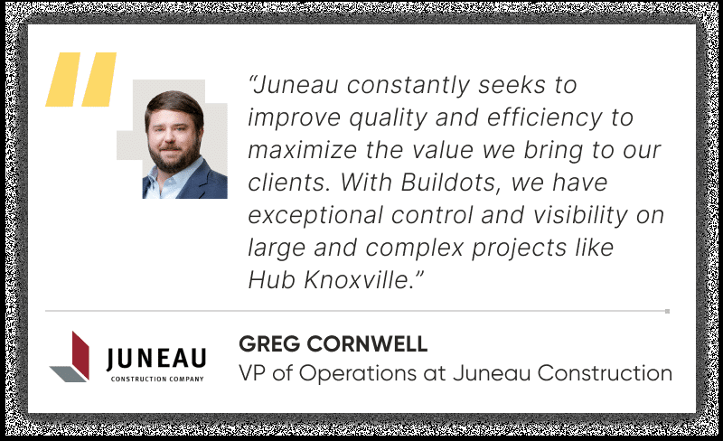 Greg Cornwell, VP of Operations at Juneau Construction