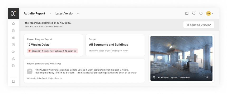Buildots' Executive Overview - Activity Report
