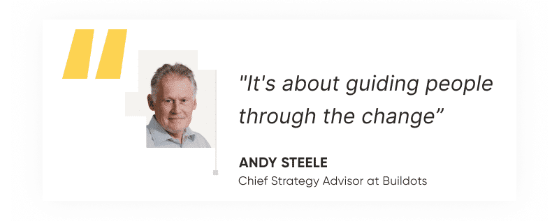 Strategies for construction industry leaders - Quote from Andy Steele